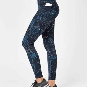 Sweaty Betty Zero Gravity Leggings "Space" Full Length size Large New w/out Tags